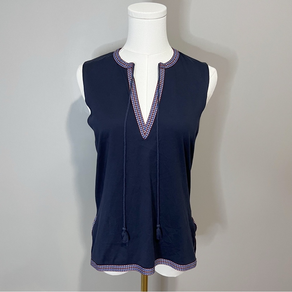 J.Crew Embroidered 100% Cotton Tank Size XS